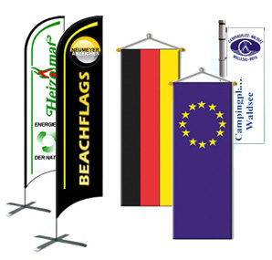 Flaggen, Beachflags, Werbefahnen