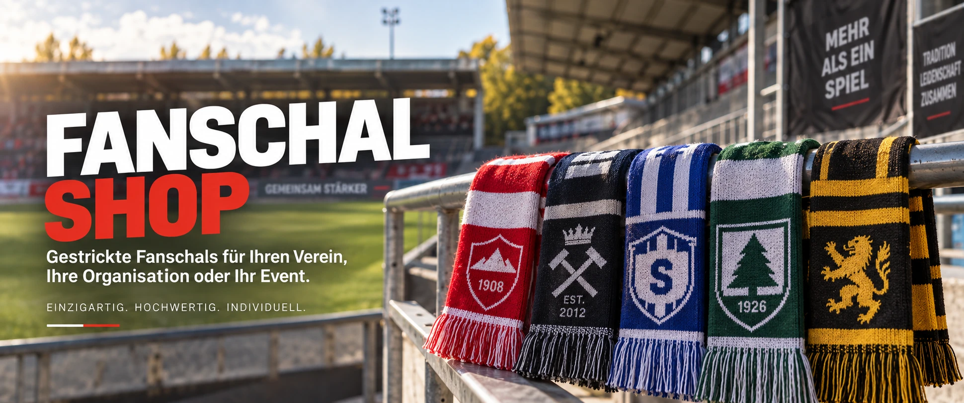 Fanschals für Verein und Firma