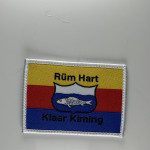 Aufnäher Angelsport Rüm Hart Klaar Kiming