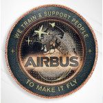 Aufnäher Flugzeug, Piloten & Flugsport Airbus we train & support people